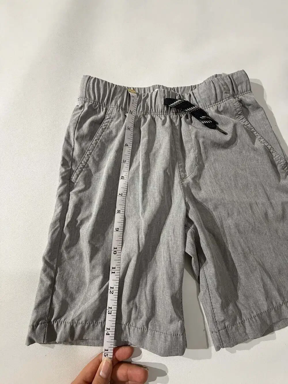 Old Navy Boys Grey Elastic Waist Drawstring Athletic Shorts Size M